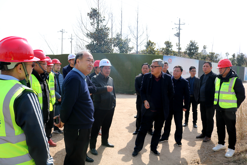 金寨縣委常委、常務副縣長汪洪濤一行到史河（金寨段）防洪提升工程-7#防汛大橋項目調(diào)研